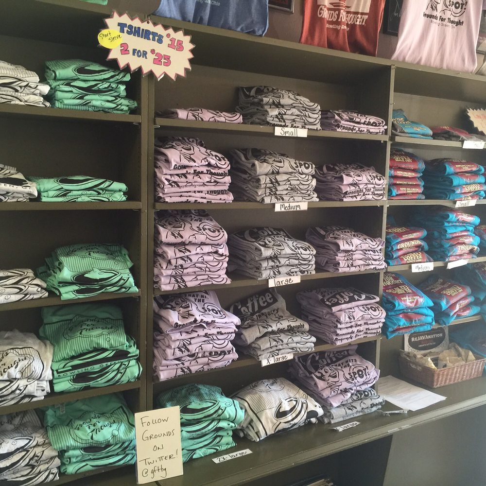 Grounds For Thought - T-shirts - Coffee & Tea Near Me - Bowling Green, Ohio Grounds For Thought - T-shirts - Coffee & Tea Near Me - Bowling Green, Ohio