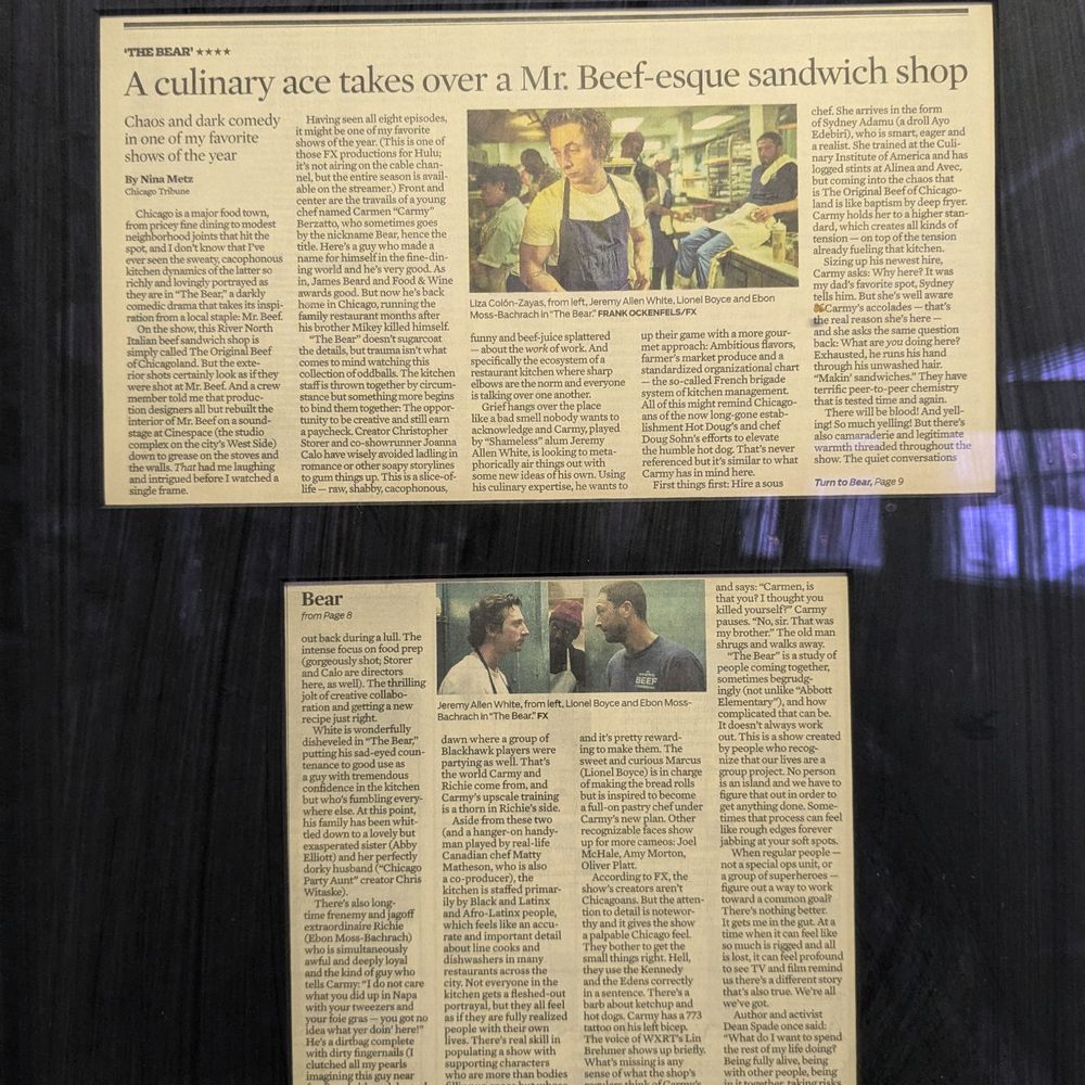 Mr. Beef - News article about Mr. Beef and The Bear. - Fast Food Near Me - Chicago, Illinois Mr. Beef - News article about Mr. Beef and The Bear. - Fast Food Near Me - Chicago, Illinois
