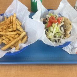 Ali Baba's King of Gyros - Gyro combo meal