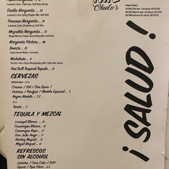 Papi Chulo's - 6/24 menu - Tacos Near Me - Portland, Oregon Papi Chulo's - 6/24 menu - Tacos Near Me - Portland, Oregon