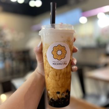 Mochinut - Brown sugar milk tea + cheese foam - Donuts Near Me - San Antonio, Texas