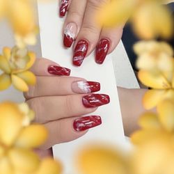 Happiness Nails & Spa - My nails she did on Saturday !!  So many compliments I have received on my nails