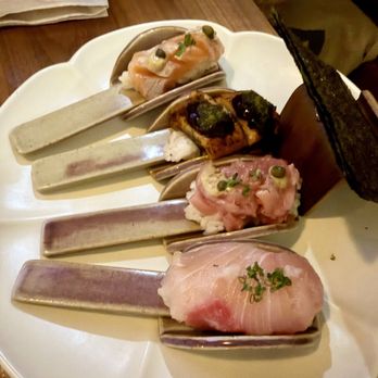 Ine - DIY sushi rolls... kind'a gimmicky.. small portion for the price - Japanese Near Me - Los Angeles, California