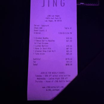 JING Las Vegas - $225 for us two - Asian Fusion Near Me - Las Vegas, Nevada JING Las Vegas - $225 for us two - Asian Fusion Near Me - Las Vegas, Nevada