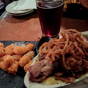 McCleary's Public House - Brisket Mac and Cheese with Onion Straws and Potato Tots and Maduro Ale - Pubs Near Me - Marietta, Pennsylvania McCleary's Public House - Brisket Mac and Cheese with Onion Straws and Potato Tots and Maduro Ale - Pubs Near Me - Marietta, Pennsylvania
