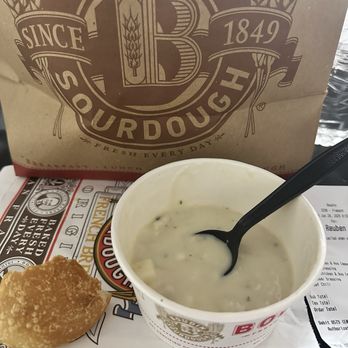 Boudin SF - Clam chowder bread bowl.  Shitty rude customer service. - Sandwiches Near Me - Fremont, California