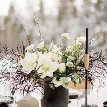 Petals Flowers By Katie - White Wedding Centerpiece - Florists Near Me Petals Flowers By Katie - White Wedding Centerpiece - Florists Near Me