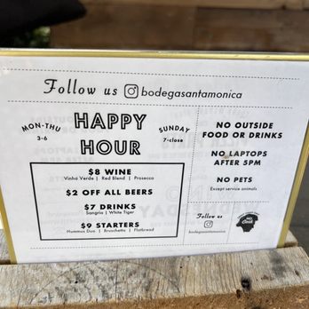 Bodega Wine Bar - Happy hour - Wine Bars Near Me - Santa Monica, California Bodega Wine Bar - Happy hour - Wine Bars Near Me - Santa Monica, California