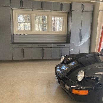 White Rabbit - Gorgeous Garage cabinets in Pewter - Home Organization Near Me - Lake Zurich, Illinois White Rabbit - Gorgeous Garage cabinets in Pewter - Home Organization Near Me - Lake Zurich, Illinois