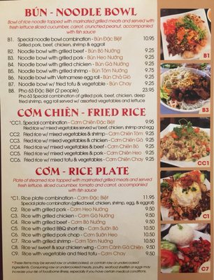Menu photo 7 Pho 63 Denver, CO