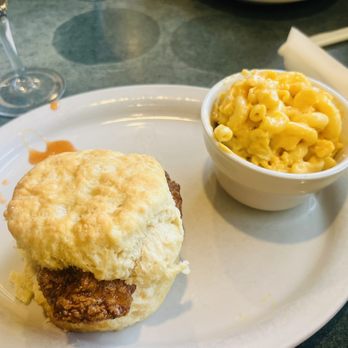Metro Diner - Spicy Honey Chicken Biscuit Mac & Cheese - American Near Me - Raleigh, North Carolina