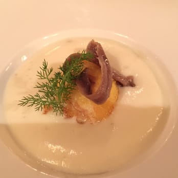 Ai Mercanti - Egg appetizer with anchovies on potato puree - Wine Bars Near Me - San Marco, VE Ai Mercanti - Egg appetizer with anchovies on potato puree - Wine Bars Near Me - San Marco, VE