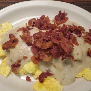 Crossroads Cafe - Country Scramble with bacon - Coffee & Tea Near Me - Parker, Arizona Crossroads Cafe - Country Scramble with bacon - Coffee & Tea Near Me - Parker, Arizona