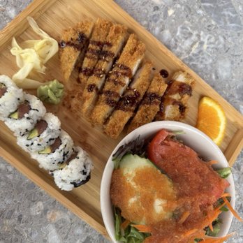 Pin On Cafe - Lunch special $12 house salad, chicken katsu, spicy tuna roll. - Comfort Food Near Me - St Petersburg, Florida