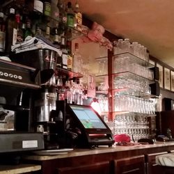 Behind the bar