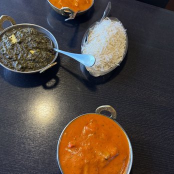 Koyla Indian Restaurant - Some of our lunch! Fish tikka masala, spicy Palak Paneer, Plain Rice and Butter Chicken - Indian Near Me - Rancho Cucamonga, California Koyla Indian Restaurant - Some of our lunch! Fish tikka masala, spicy Palak Paneer, Plain Rice and Butter Chicken - Indian Near Me - Rancho Cucamonga, California