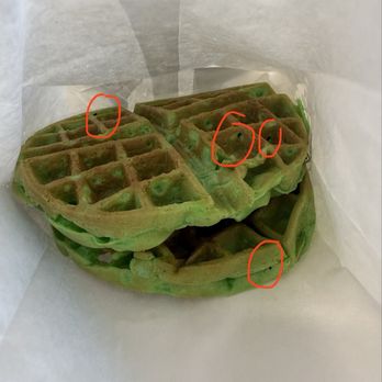 Cane Corner - Residual burnt batter around the waffles. - Juice Bars & Smoothies Near Me - Elk Grove, California