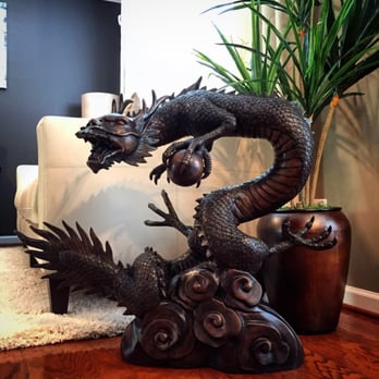Metropolitan Galleries - SRB703849 Dragon with Ball fountain bronze sculpture. Looks awesome inside or out! - Home Decor Near Me - High Point, North Carolina