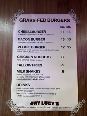 Menu photo 1 Jay Lucys Orlando, FL