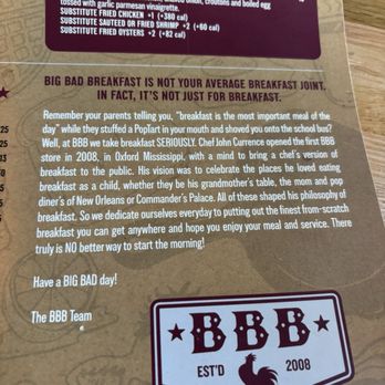 Big Bad Breakfast - Breakfast & Brunch Near Me - Homewood, Alabama Big Bad Breakfast - Breakfast & Brunch Near Me - Homewood, Alabama