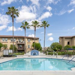 55+ FountainGlen Stevenson Ranch - Pool area at FountainGlen Stevenson Ranch
