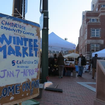 Charles Square Farmers Market - a sign for the winter market - Farmers Market Near Me - Cambridge, Massachusetts