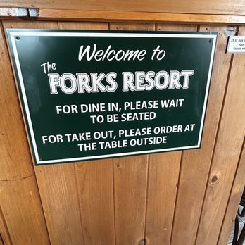 The Forks Resort - Sign - Resorts Near Me - Bass Lake, California