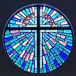 Harker Heights Methodist Church - Stained glass window on the North wall of the Sanctuary