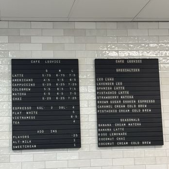 Leovici - nov 2025 menu - Cafes Near Me - Tustin, California