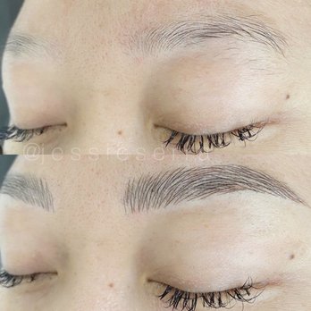Fluff & Ink - The first time I micro bladed with Jessie. Before and after. Look at how amazing my brows look!! - Permanent Makeup Near Me - Tustin, California