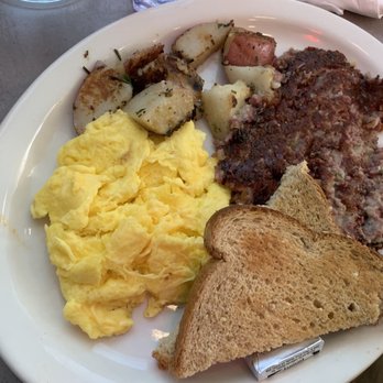 Millie's Cafe - Pasadena - Corned beef hash with scrambled eggs and wheat toast - Breakfast & Brunch Near Me - Pasadena, California Millie's Cafe - Pasadena - Corned beef hash with scrambled eggs and wheat toast - Breakfast & Brunch Near Me - Pasadena, California