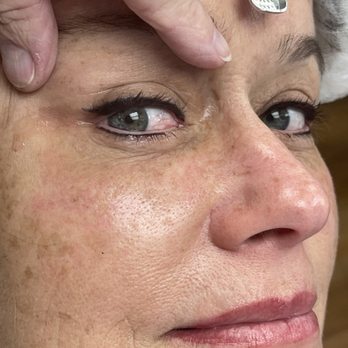 Accent Permanent Makeup Studio - The client depicted has received our eyeliner procedure, she asked for a slight wing as well as under-eye liner. - Permanent Makeup Near Me - Temecula, California