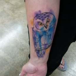 My watercolor tattoo done by Jennifer My watercolor tattoo done by Jennifer
