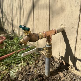 The Plumbing Pros - New hose bib with new 1/4 turn ball valve to shut off irrigation system - Plumbing Near Me - Roseville , California The Plumbing Pros - New hose bib with new 1/4 turn ball valve to shut off irrigation system - Plumbing Near Me - Roseville , California