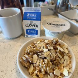 The GREATROOM - Cereal milk coffee Greek yogurt and omelet