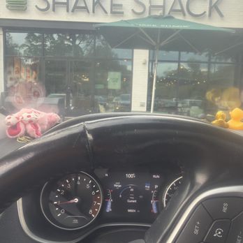 Shake Shack Village District - 100 degrees outside and shake shack patio they expected me to leave my dog outside at. - Burgers Near Me - Raleigh, North Carolina