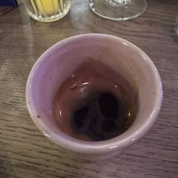 Mildreds - Supposed to be double espresso looks like one shot. I think next time we will order 2 singles but served in same cup and see if we get more - Vegan Near Me - London, XGL Mildreds - Supposed to be double espresso looks like one shot. I think next time we will order 2 singles but served in same cup and see if we get more - Vegan Near Me - London, XGL