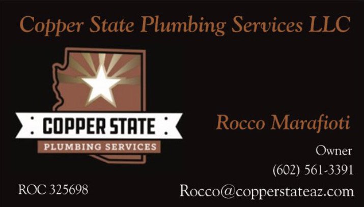 Slide of Copper State Plumbing Services