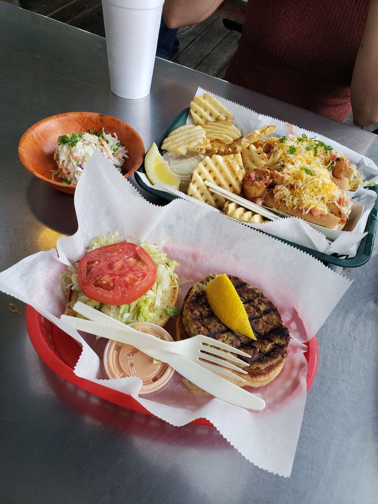 Order CRAB CAKE SANDWICH food online from Dune Dog Cafe store, Jupiter on bringmethat.com