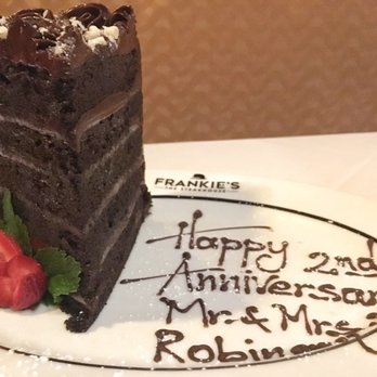 Frankie's The Steakhouse - Chocolate Cake is s huge chunk of chocolatey heaven - Steakhouses Near Me - Duluth, Georgia