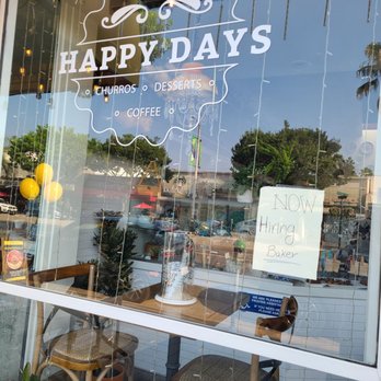 Burris On Broadway - a happy days sign in the window - Mexican Near Me - Los Angeles, California Burris On Broadway - a happy days sign in the window - Mexican Near Me - Los Angeles, California