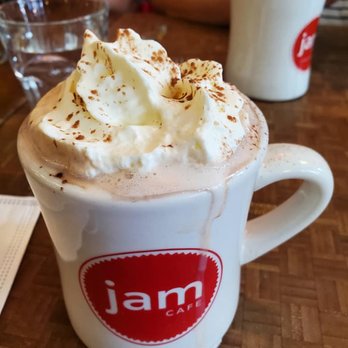 Jam Cafe - Hot Chocolate w/Whipped Cream - Breakfast & Brunch Near Me - Victoria, British Columbia Jam Cafe - Hot Chocolate w/Whipped Cream - Breakfast & Brunch Near Me - Victoria, British Columbia
