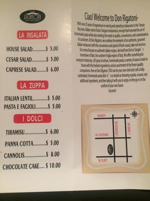 Menu photo 3 Don Rigatoni Tampa, FL