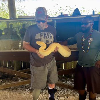 Coopertown Airboats - OMGracious! Holding the python was great! - Boat Tours Near Me - Miami, Florida Coopertown Airboats - OMGracious! Holding the python was great! - Boat Tours Near Me - Miami, Florida