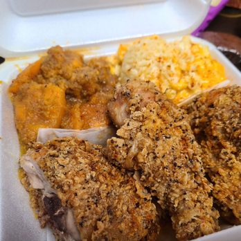 Pepe's Place - Fried Chicken with sides of Mac & Cheese and Yams - Seafood Near Me - New Rochelle, New York Pepe's Place - Fried Chicken with sides of Mac & Cheese and Yams - Seafood Near Me - New Rochelle, New York