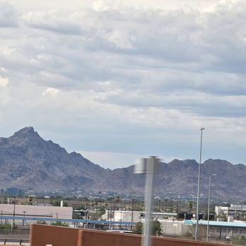 PHX Sky Train - view of the surrounding area from the train - Trains Near Me - Phoenix, Arizona