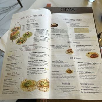 GIWA - Menu - Breakfast & Brunch Near Me - Santa Clara, California