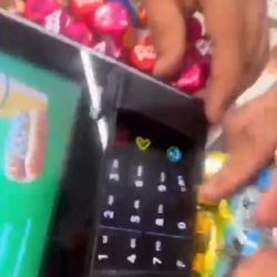 7-Eleven - Credit card skimmer was being removed by someone suspicious of the employee who was trying to destroy the evidence.