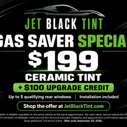 Jet Black Tint & Glass