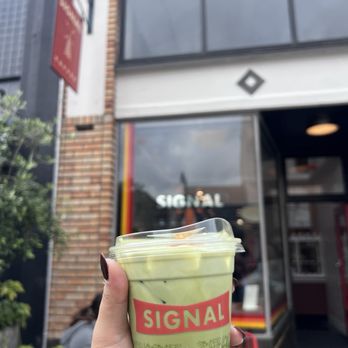 SIGNAL Coffee Roasters - Matcha latte - Coffee & Tea Near Me - Alameda, California SIGNAL Coffee Roasters - Matcha latte - Coffee & Tea Near Me - Alameda, California